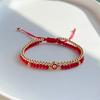 KKBEAD Evil Eye Bracelet Protection Jewelry for Women Lucky Red Thread Multilayer Bracelets Red Crystal Beaded Pulseras