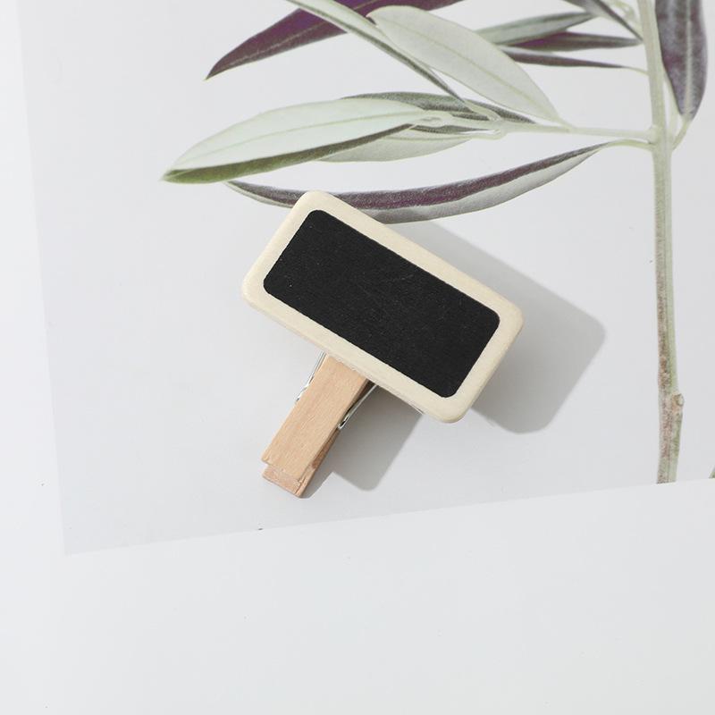 Wooden Mini Blackboard Sign with Bamboo Stick for Garden or Message Display