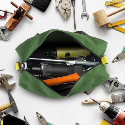Yousheng Weitmaul Werkzeugtasche Aufbewahrungsorganizer Beutel mit Griff Große Kapazität Mehrzweck Schwerlast Canvas Werkzeugaufbewahrungstasche