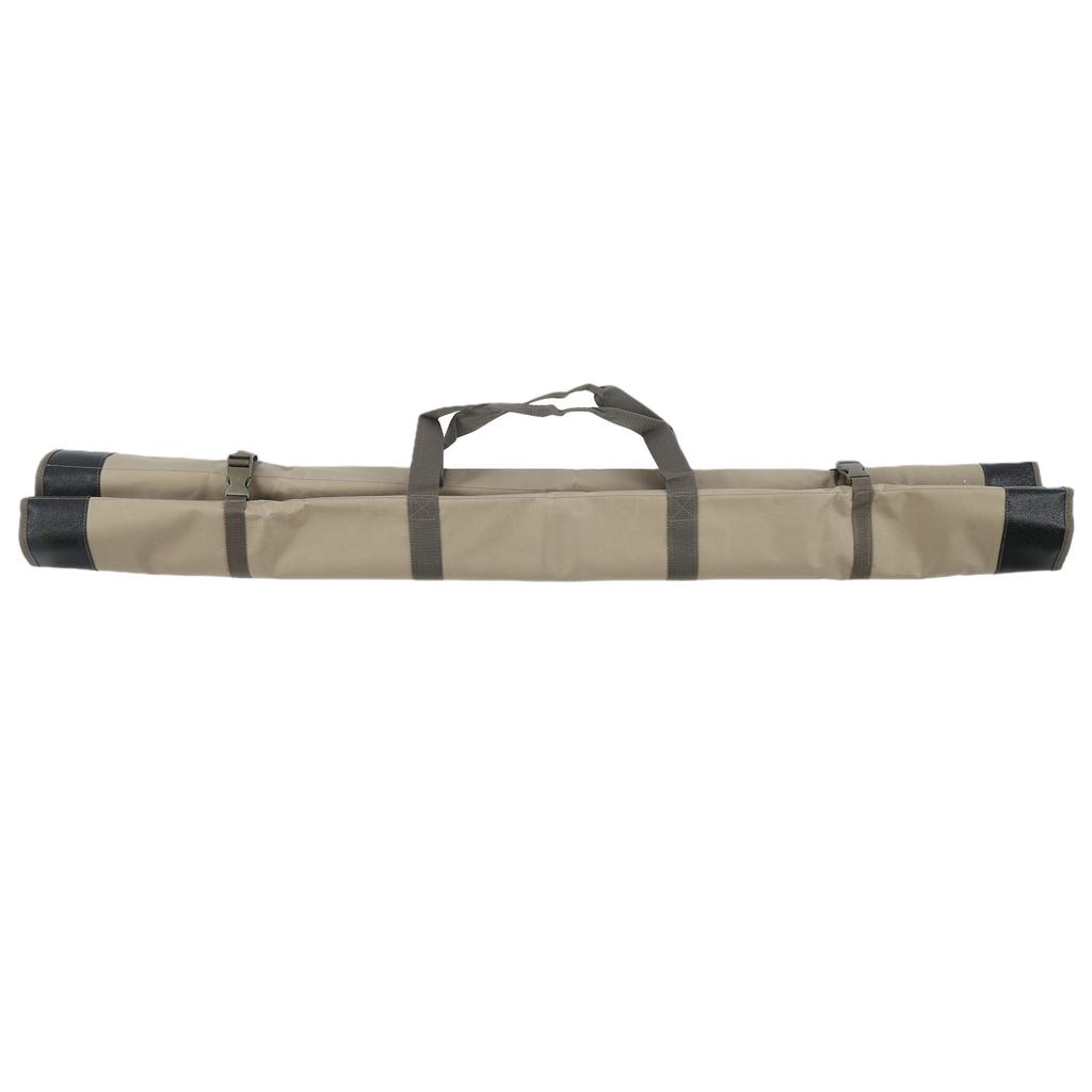 1,3M Angelruten-Aufbewahrungstasche Faltbare Ruten-Transporttasche Tragbarer Angelruten-Organizer Khaki