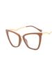Vintage Cat Eye Glasses Frame For Women Brand Designer Fashion Retro Cateye Eyeglasses Eyewear With Pouch&Cloth Female