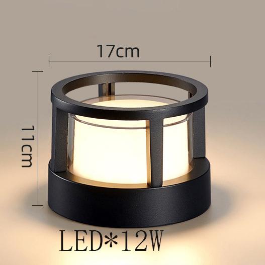 Hot Sale Good Quality Black Bedroom Bedside Wall Lamp Living Room Outdoor Waterproof LED Acrylic Ceiling Column Light