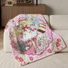Anime A-Ashita no Nadja Throw Soft Warm Flannel Blanket, Multi-use Throw for Bed Sofa Office, Air Conditioning Nap Blanket