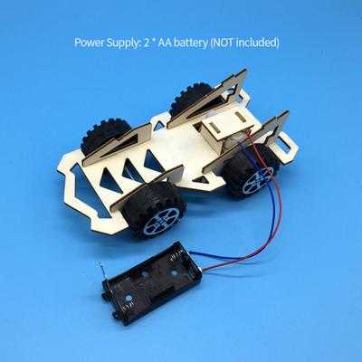 Dřevěné závodní auto DIY Kit Dětská hračka DIY Kit Elektrické dřevěné závodní auto pro děti Věda a