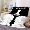 Custom Name Chess Theme Printed Blanket - Perfect for Couch, Bed, Travel & Outdoor Use | Machine Washable, Cozy & Durable.