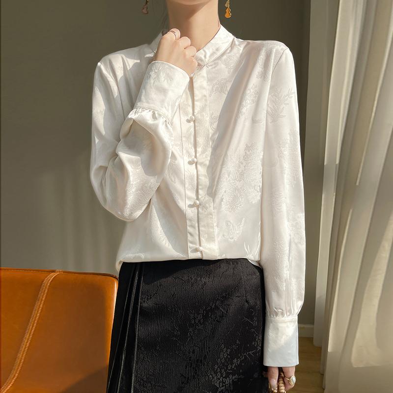 

Летняя новая женская рубашка с короткими рукавами из смеси шелка тутового шелкопряда, 50% дышащий шелк, свободная повседневная рубашка для поездок на работу L цвет шелковистых нитевидных пестиков початков неспелой кукурузы