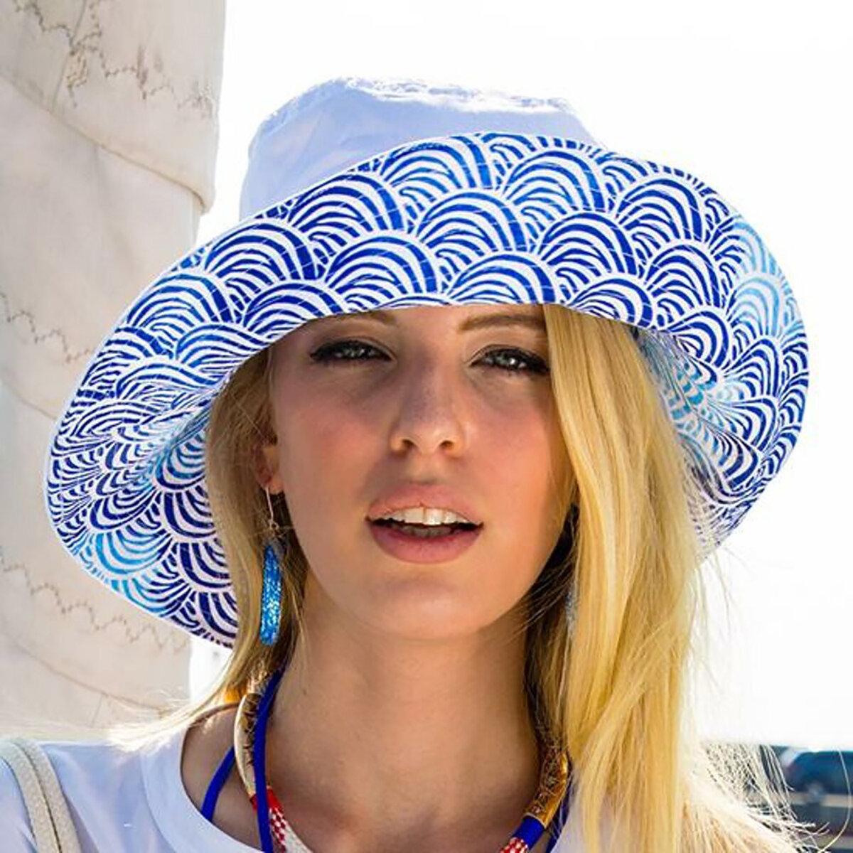 

AnemosS White Women s Hat, 100% cotton, White, Summer Collection