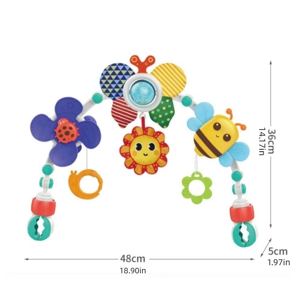 Crab&Shark Crib Hanging Bell Sunflower Infant Grab Exercise Baby Interactive Toys  Stroller