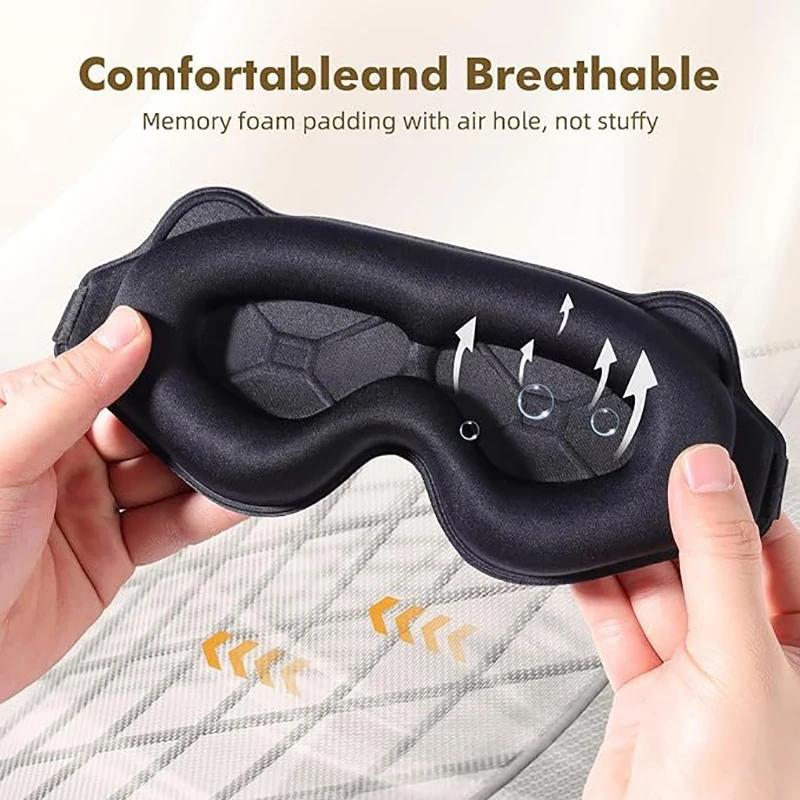 3D Sleeping Mask Block Out Light Sleep Mask For Eyes Soft Sleeping Aid Eye Mask For Travel Eyeshade Night Breathable Slaapmasker