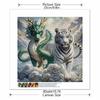 New Arrival 5D DIY Full Circle Diamond Painting "Dragon and Tiger Picture" Embroidery Cross Stitch Home Decor Gift