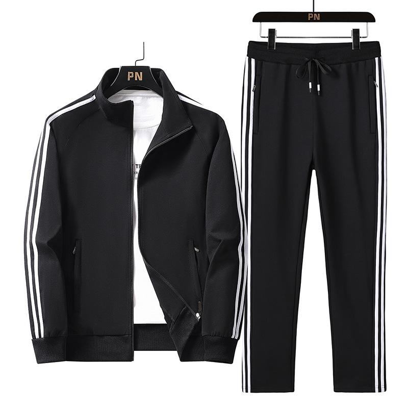Spring Autumn Mens Sportswear Hoodies+Sweatpant Tracksuit Jacket+Pants 2 Pcs Sets Man Outdoor Joggers Running Sports Suits