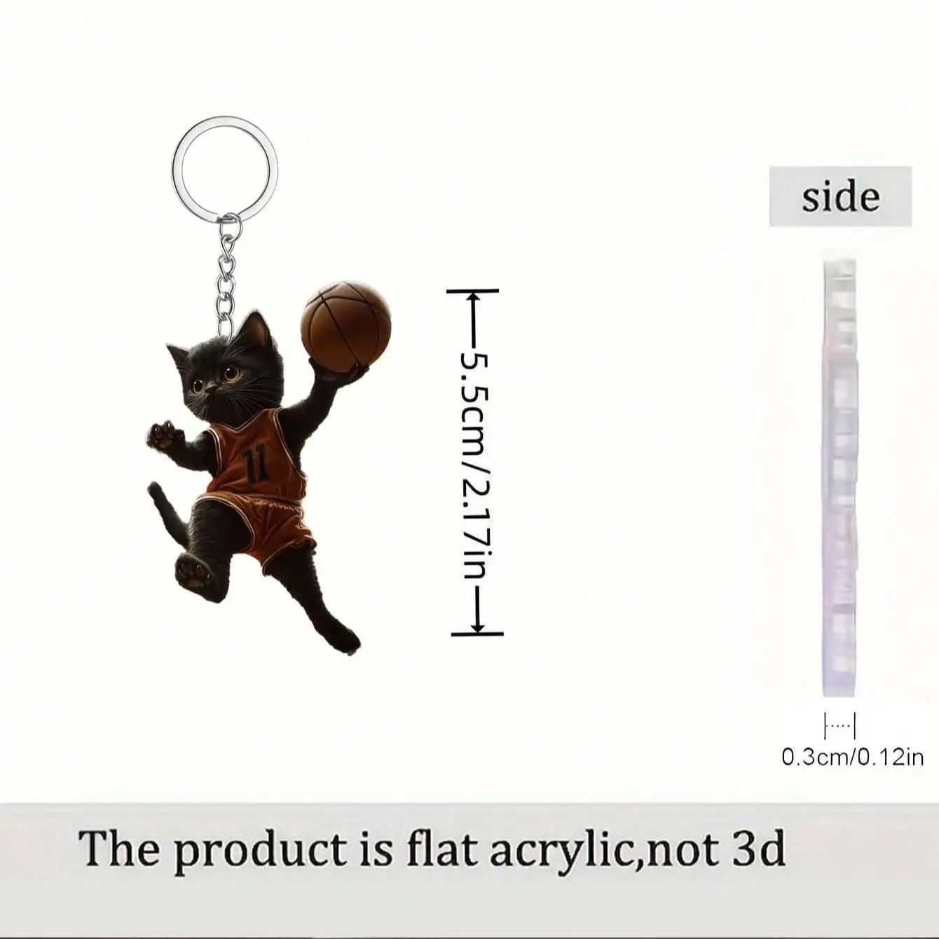 

1 piece basketball keychain with innovative keychain pendant, perfect for DIY packaging of car keys and cute pet style keychains
