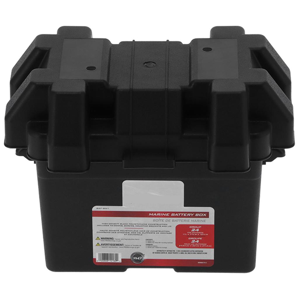 Multifunktionaler Batteriekasten-Aufbewahrungshalter mit großer Kapazität und Gurt, universell für Auto, LKW, Boot, Wohnmobil