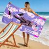 Boy with Vibrant Mixed Colors 2D Flat Print Beach Towel, Large Soft Quick Dry Towel for Beach Camping Swimming.MSTJ0918556