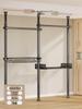 Floor-Standing Clothes Rack: Bedroom Hanger, Retractable Drying Rod, Coat & Hat Rack.