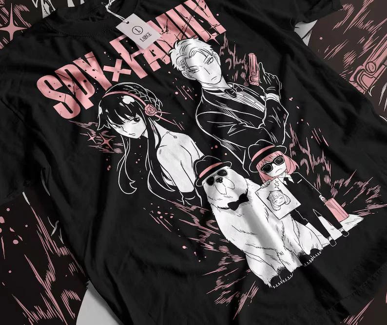 Anime Family X Spy Girl Black T Shirt Unisex Style S
