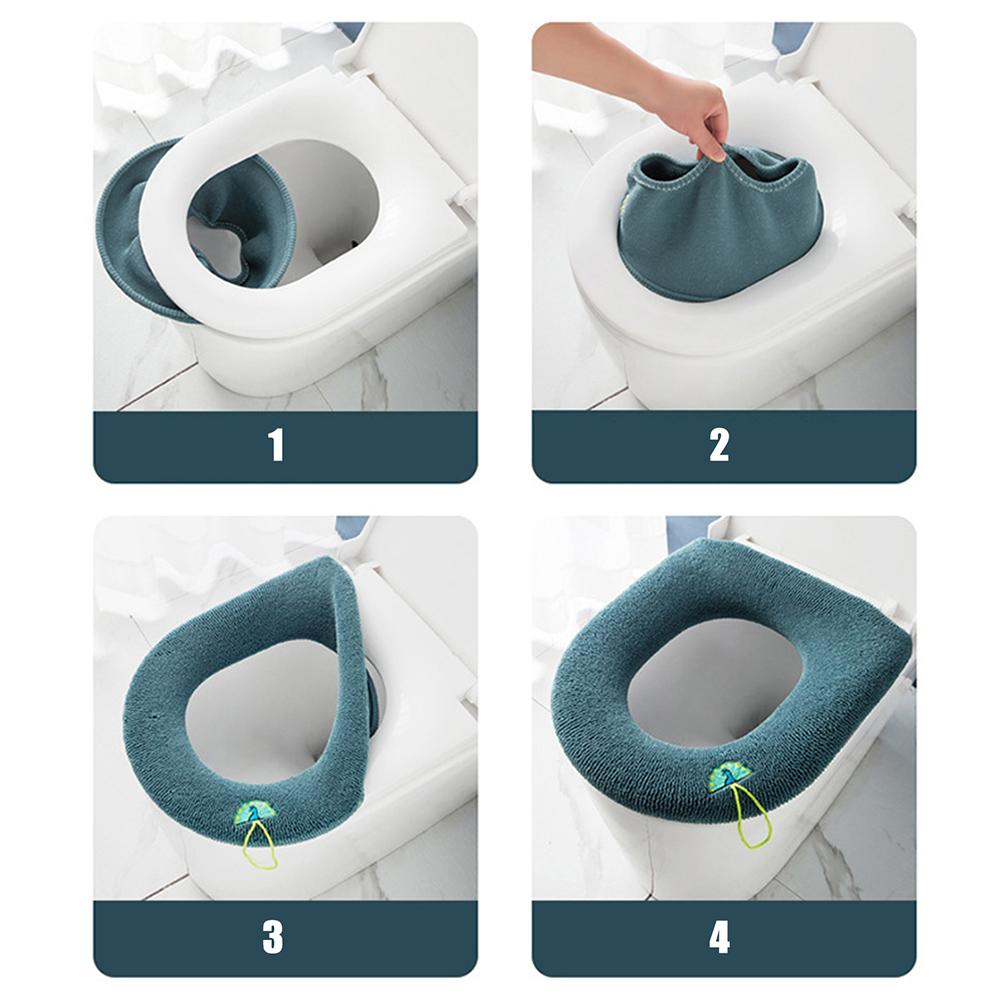 Toilet Seat Toilet Pad Toilet Seat Cushion Thickened Washable Toilet Cover Toilet Seat Cover Household Use toilet seat cover
