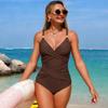 Neuer Europäischer & Amerikanischer Stil Badeanzug — Damen Unifarben, Figurbetont, Sexy, Sportlich Bademode 0781 CLE