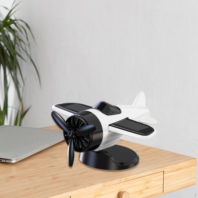 Solar Aircraft Model Car Center Decoration Decorative Mute Dashboard Ornament for Vehicle
