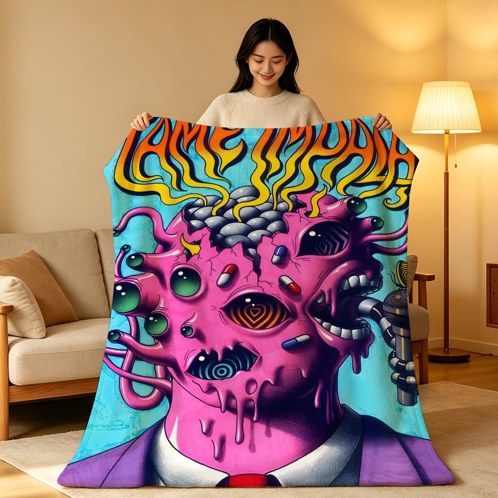 Band T-Tame.I-Impala Throw High-Density Short Plush Blanket Soft Skin-Friendly For Sofa Nap Air-Conditioned Room