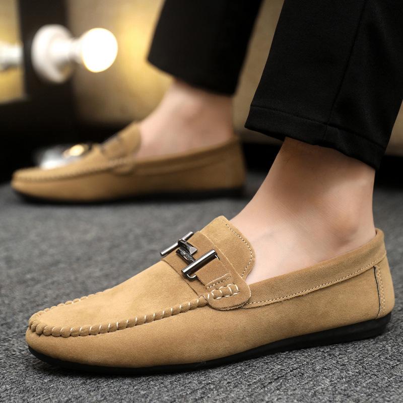Spring/ Summer Fashion Men'S Casual Single Shoes Anti Slip One Foot Lazy Shoes Men'S Driving Shoes
