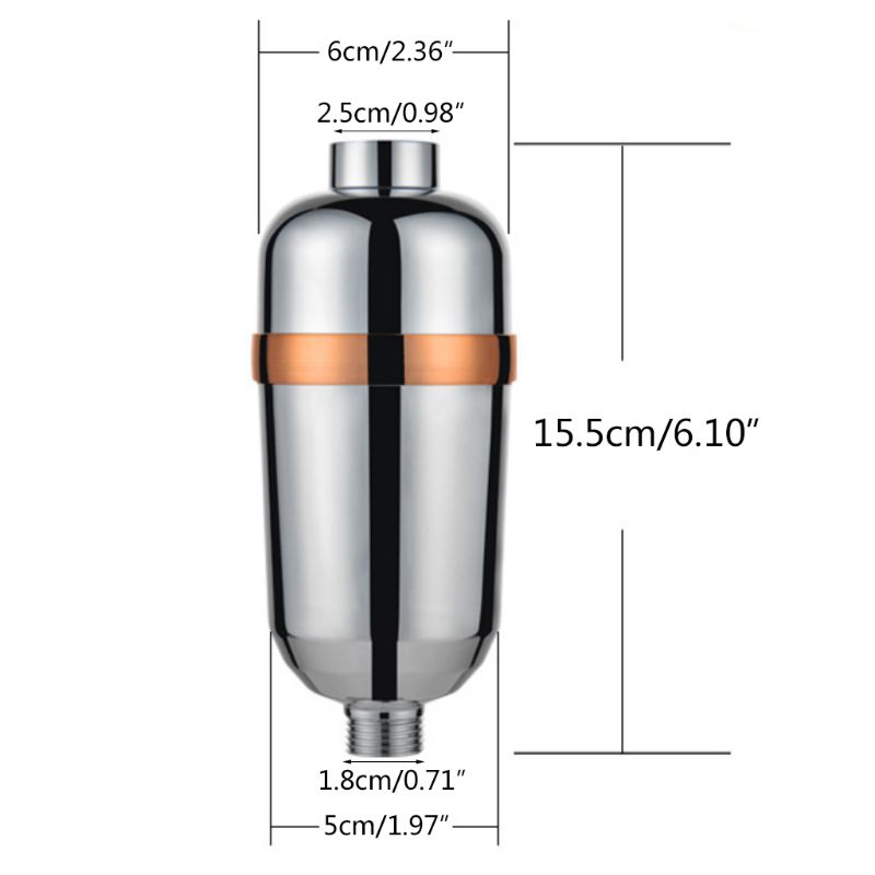 15stupňový sprchový filtr Změkčovač vody Filtr na tvrdou vodu Vícevrstvá filtrace Drop Shipping