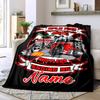 Custom Fire Truck Hustlers Engine 36 Home Customize Your Name Blankets Comfortable Soft Lightweight Allseason Multipurpose Blanket For Picnics Couches