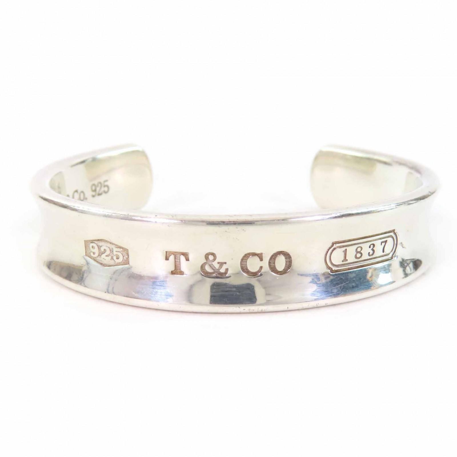 

Great TIFFANY&Co. Bangle 1837 Narrow Bangle Silver SV925 Women Used