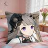 Lynette Genshin Impact Cushion Cover Square Short Plush Pillow Case Living Room Sofa Home Decor Funda X