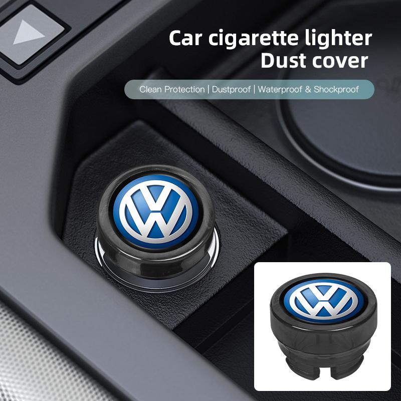 Car Cigarette Lighter Dust Cap Power Port Dustproof Cover Plug Tire Valve For VW Golf Tiguan Jetta Passat Polo Touran GTI Caddy