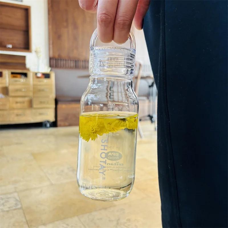 Sports Water Bottle Heat-resistant Portable Water Bottles Outdoor Travel Gym Fitness Drinkware Cold Drink Cup Creative Gifts