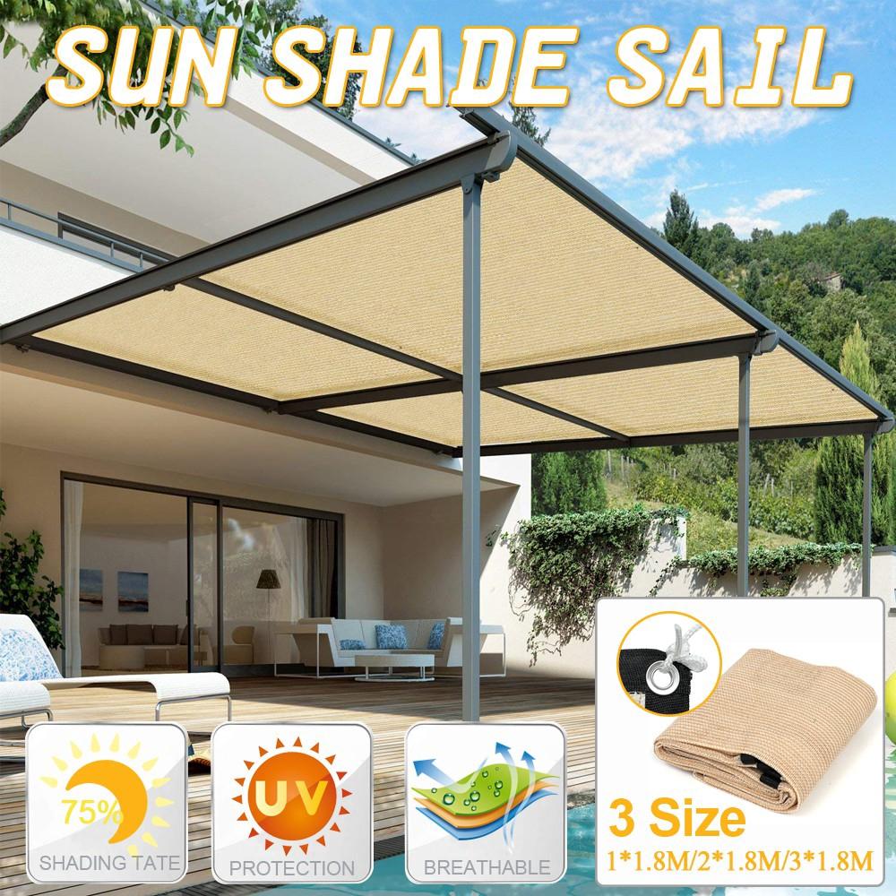 1x1.8m Sun Shade Sail Balcony Bonsai Awning Canopy Sunproof Netting Anti UV Mesh Block Garden