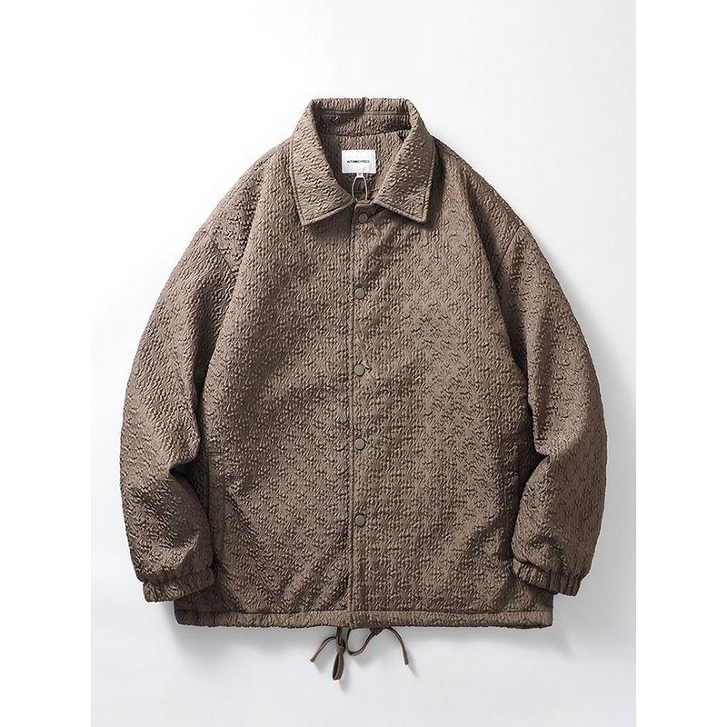 Тонкая куртка из нейлона с рюшами Coach Jacket Куртка с хлопковым наполнителем Brown L