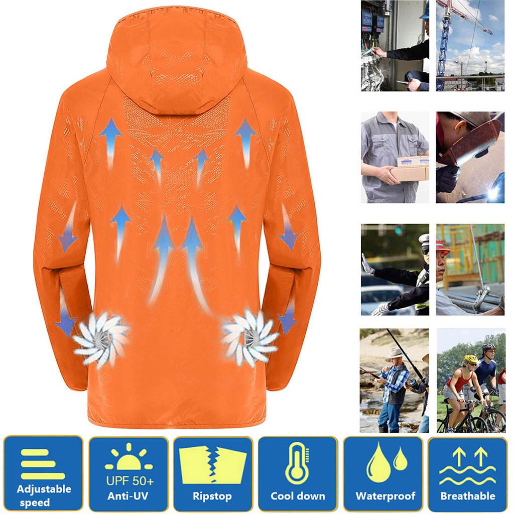 Buy Women Men Cooling Jacket Fan Summer Outdoor AirConditioned Clothes at affordable prices