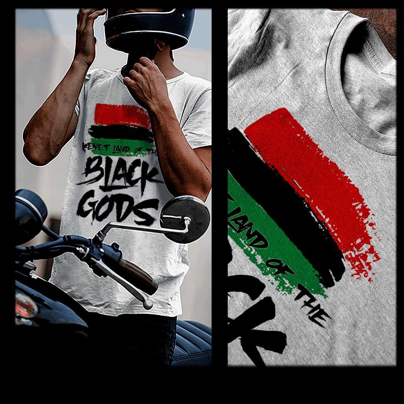 

Black History T-Shirt Black Gods Panafrican melanin Roots African Pride tee 2XL