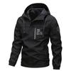Men's Casual Windbreaker Jacket Hooded Jacket Men's Waterproof Outdoor Soft Shell Winter Outwear Clothing Warm Plus Size