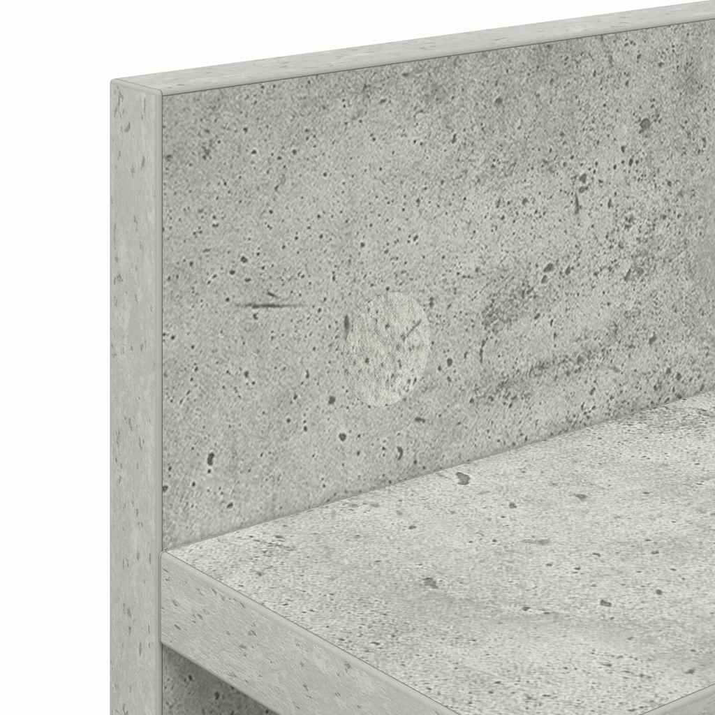 Wall Mounted Nightstand Concrete Grey 60 x 10.5 x 18 cm
