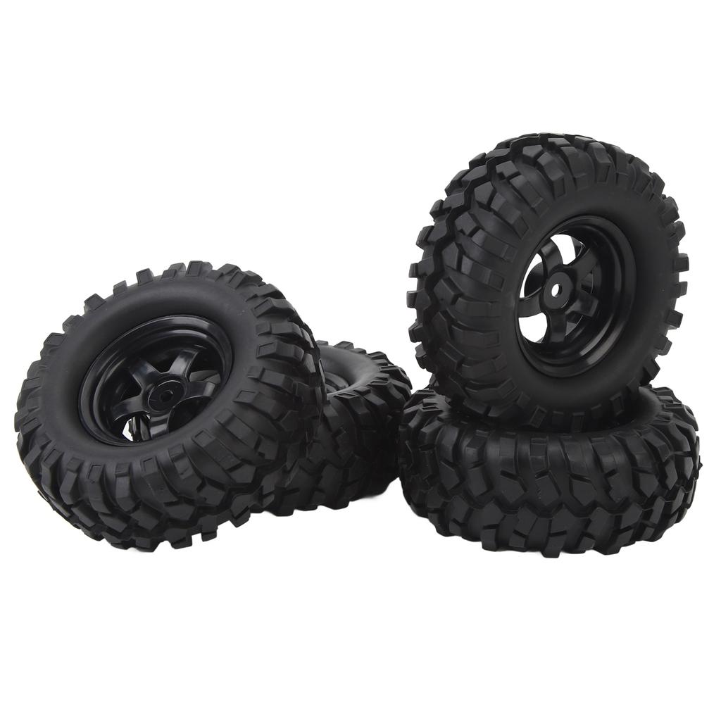 4pcs 1.9in RC Wheel Rims Tires Set For 1 10 RC Crawler Car Universal RC Crawler Wheel Rims Rubber Tires RC Accessories