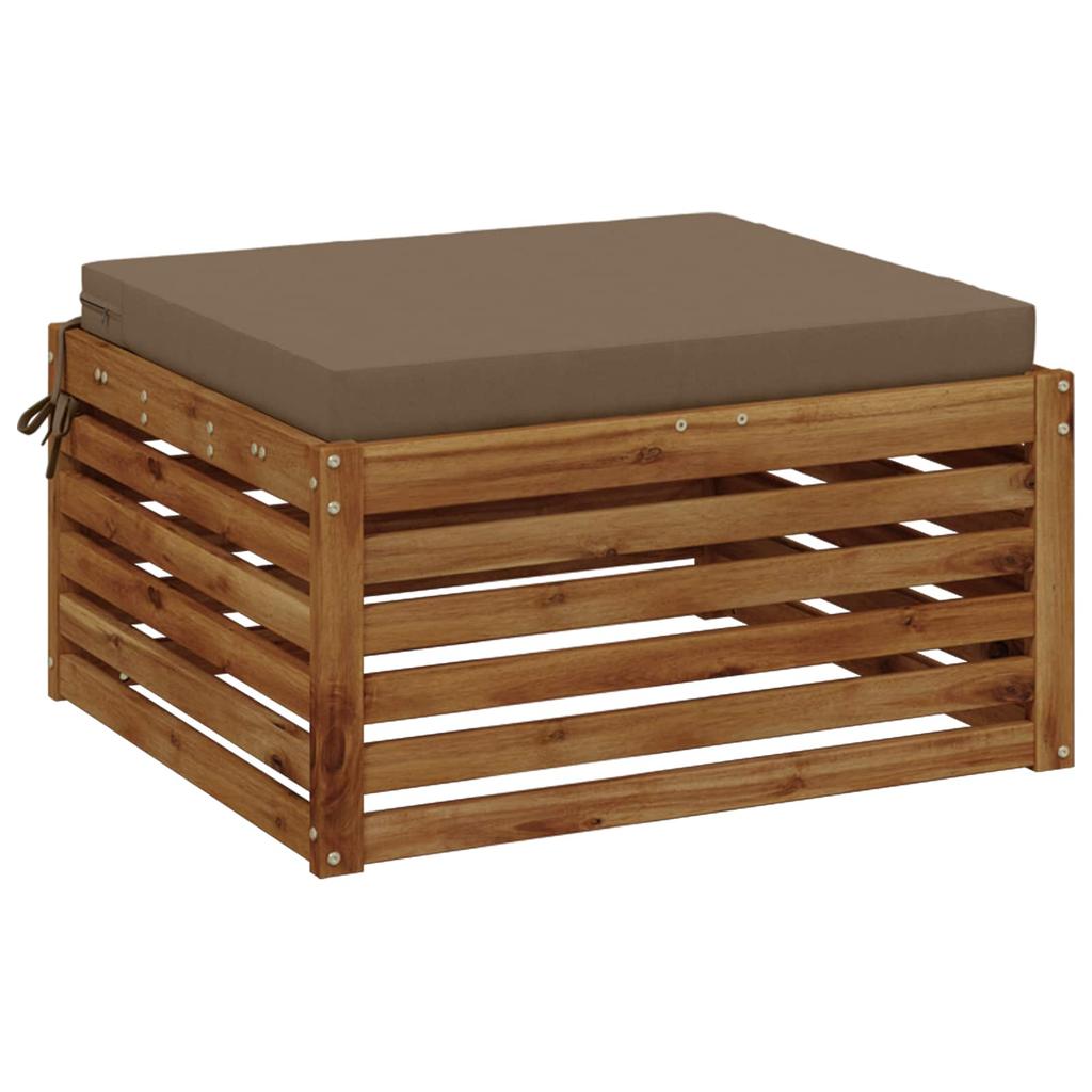 1 piece Seat Cushion SOEST 100percent Polyester Taupe