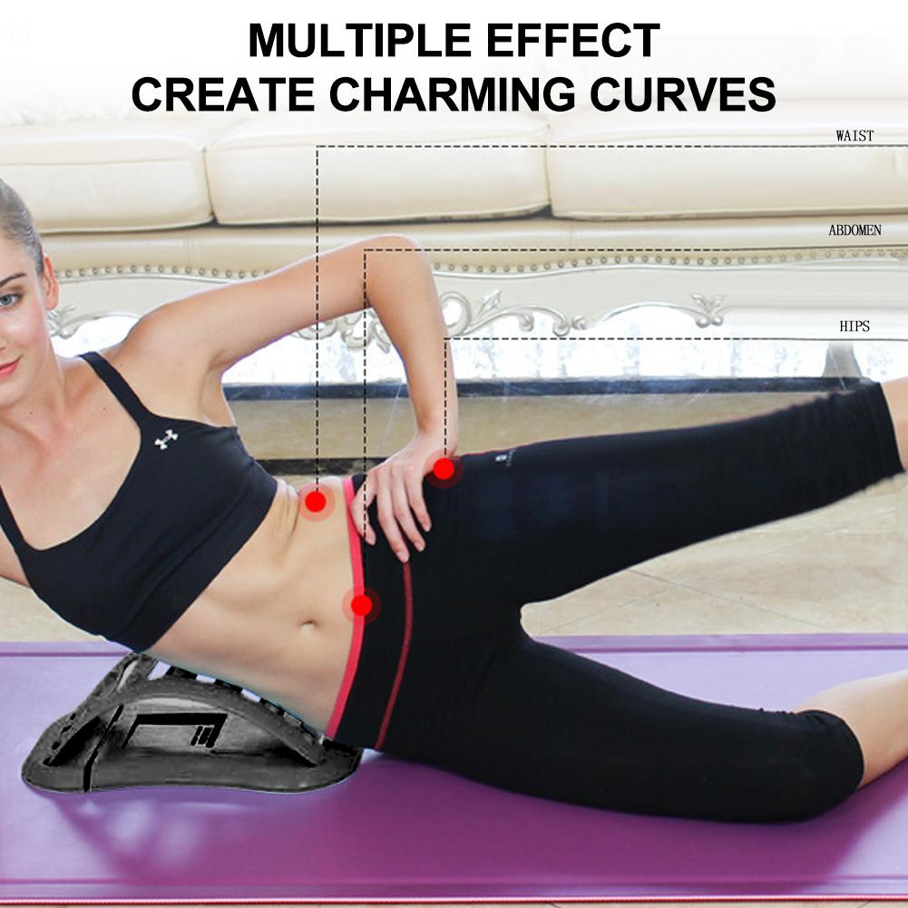 Lumbar Spine Disc Herniation Traction Adjustable Pain Relieve Lumbar Spine Massager Black