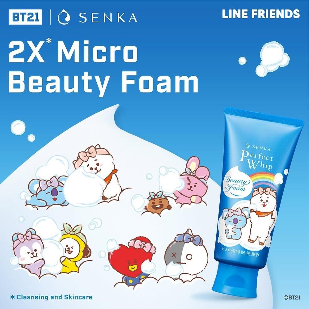 BT21 Senka Perfect Whip Collection Original Blue Limited Edition 120g.