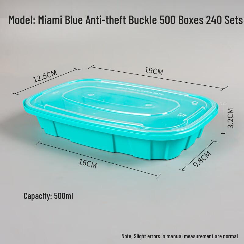 Rectangular Disposable Plastic Takeout Containers