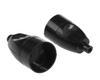 Single Socket 16A 250V Detachable B/U Black - Vt-302-0110