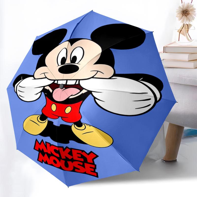 1pc Disney Mickey Automatic Opening and Closing Folding - A Good Choice for Gifts, Fashionable and Convenient Umbrella With Cute Cartoon Cha