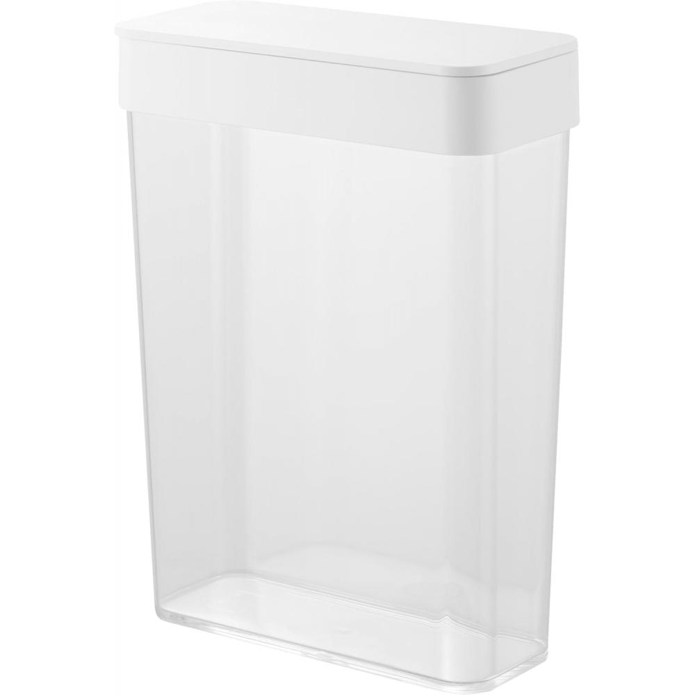 Yamazaki Slim Storage Case 2.3l White W18.5 D8.6 H25cm Tower