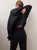 2024 Spring/Autumn Women's Fashion Thick Long-Sleeve Sweatshirt and Pants Set