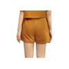 Li Ning Solid Color Logo Elastic Waist Sports Shorts Women shorts Brown AKSS022-1