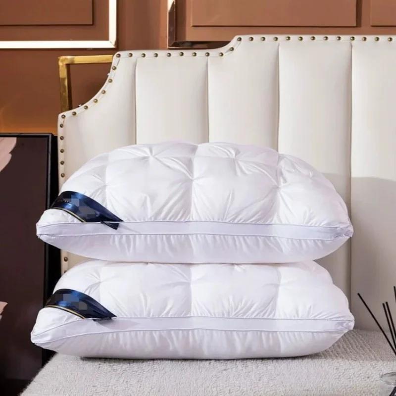 Comfortable Pillows for Sleeping High Quality Sleep Pillow Deep Sleep Neck Pillow Does Not Collapse Pillow Hotel Pillow 48x74cm