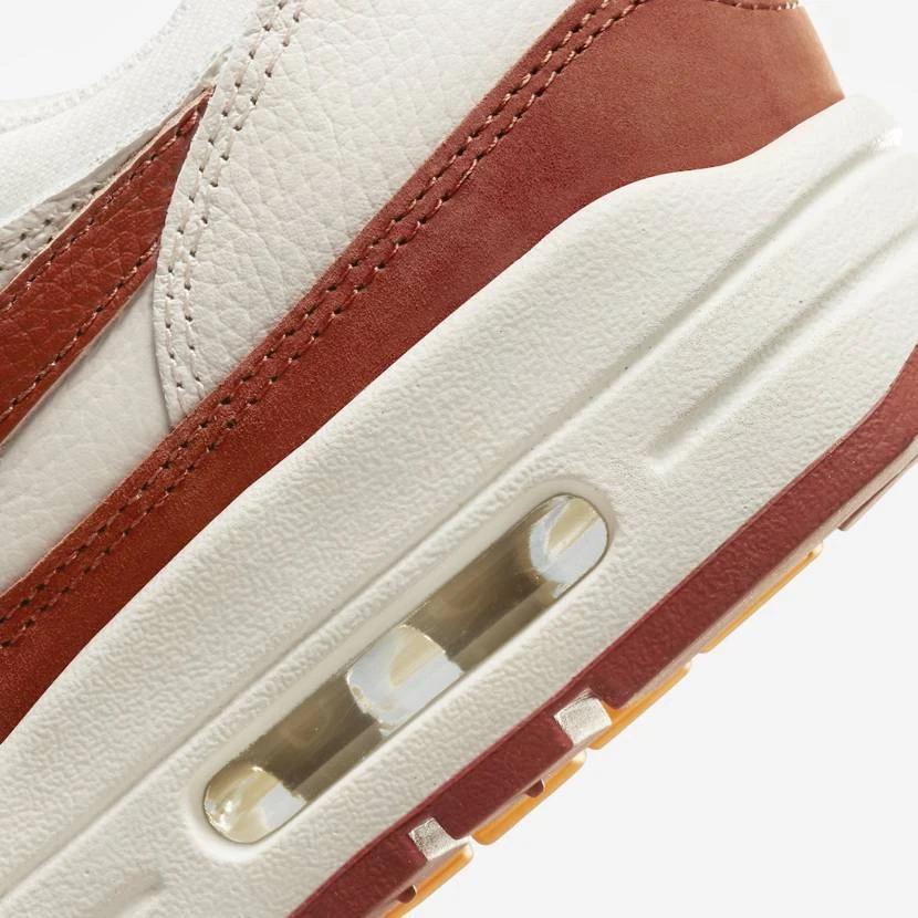 FD2370-100 Nike WMNS Air Max 1 Rugged Orange and Sail