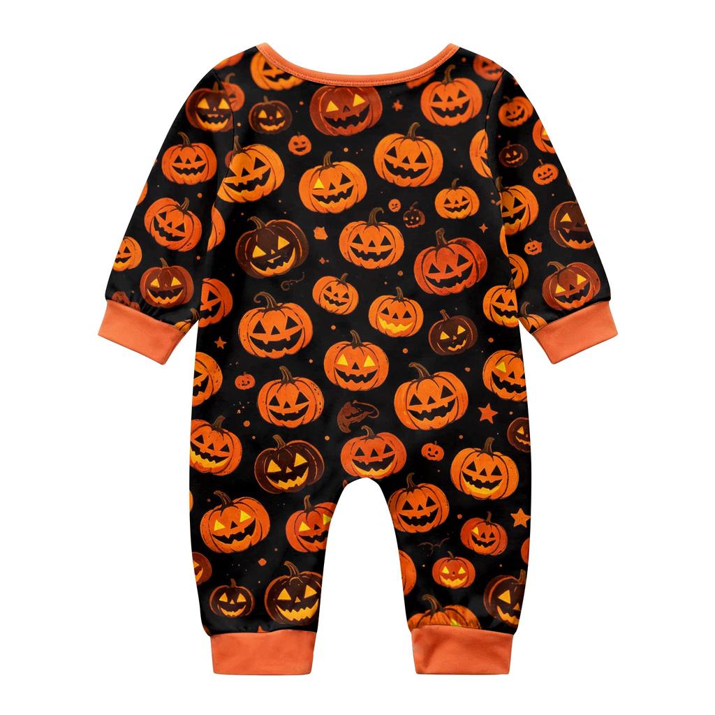 Family Matching Halloween Pajama Set with Short Sleeve Top and Pants for Parents and Kids